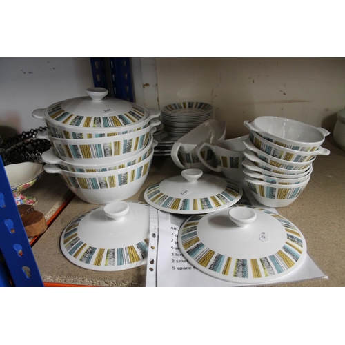 390F - Denby Gypsy part dinner service,  and a Meakin part dinner service.