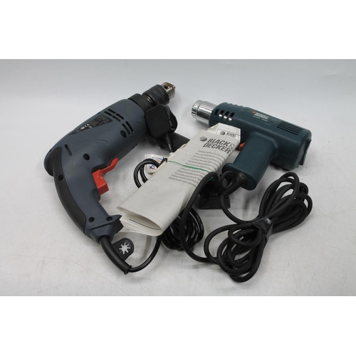 Rockworth power drill and a Black Decker paint stripper