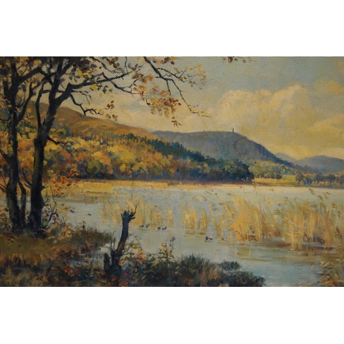 30 - Ann Dallas (Scottish, 1908 - 1997)Loch Kindar, KirkcudbrightshireSigned, oil on board, 44cm x 59cm.&... 