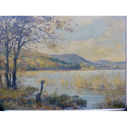 30 - Ann Dallas (Scottish, 1908 - 1997)Loch Kindar, KirkcudbrightshireSigned, oil on board, 44cm x 59cm.&... 