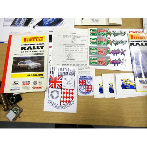 22 - 1996-99 rally championship decals programmers etc.