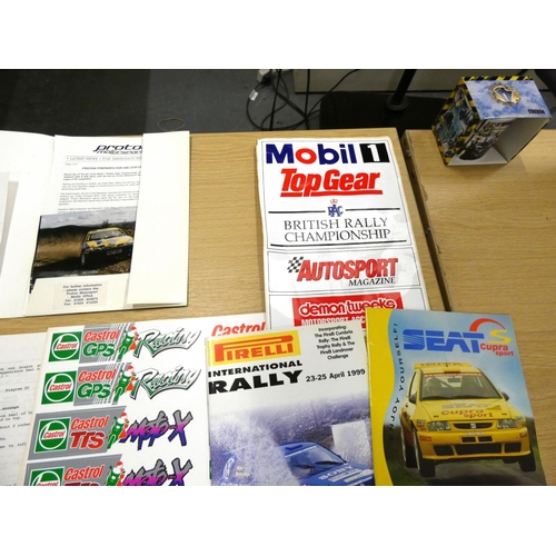 22 - 1996-99 rally championship decals programmers etc.