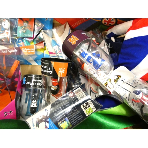 39 - Large box of London 2012 Olympic collectables.