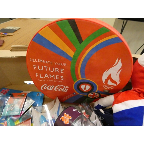 39 - Large box of London 2012 Olympic collectables.