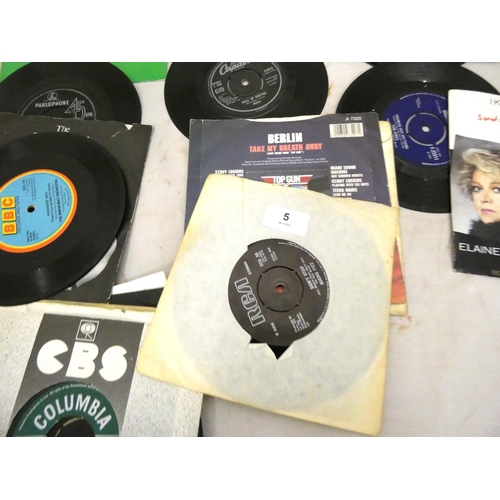 5 - Various vintage records to include The Beatles.