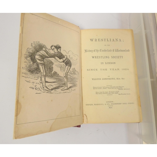 290 - ARMSTRONG WALTER.  Wrestliana or The History of the Cumberland & Westmoreland Wrestling Society ... 