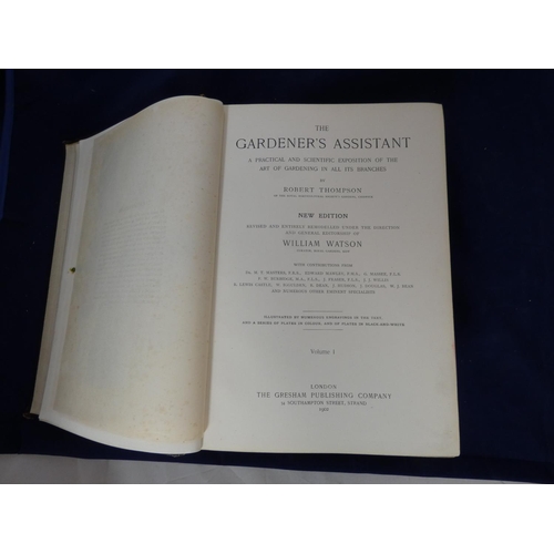 135 - THOMPSON ROBERT.  The Gardener's Assistant, ed. by William Watson. Vol. 1. 656pp. Chromolitho plates... 