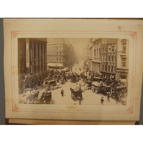 141 - THE LONDON STEREOSCOPIC COMPANY.  Photographs of London. 2 small quarto albums, each with ... 