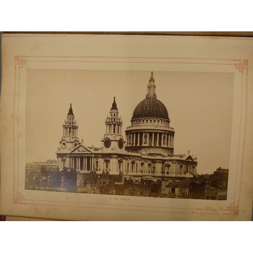 141 - THE LONDON STEREOSCOPIC COMPANY.  Photographs of London. 2 small quarto albums, each with ... 