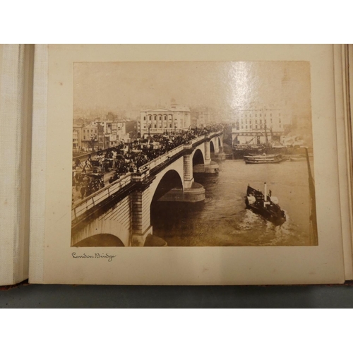 141 - THE LONDON STEREOSCOPIC COMPANY.  Photographs of London. 2 small quarto albums, each with ... 