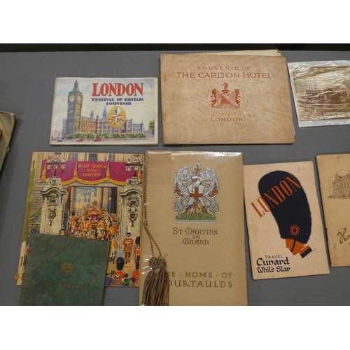 142 - London.  A bundle of guides, pamphlets & ephemera.