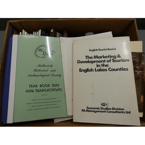 143 - English Local History & Topography.  A carton of various books & softback publicat... 