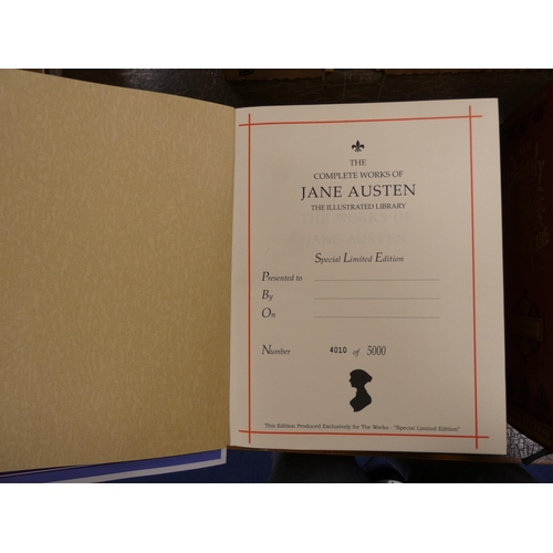 209 - AUSTEN JANE.  The Complete Works.. Ltd. ed. 4010/5000. Col. plates & other illus. Thick quarto. ... 