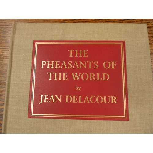 217 - DELACOUR JEAN.  The Pheasants of the World. Col. & other plates, maps & diags. Qua... 