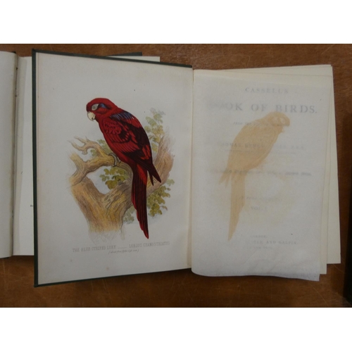 226 - JONES THOMAS RYMER.  Cassell's Book of Birds from the Text of Dr. Brehm. 4 vols. Col. frontis & ... 