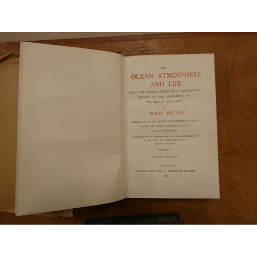 230 - RECLUS ELISEE.  The Ocean Atmosphere & Life. 2 vols. Very many col. & other maps & illus... 