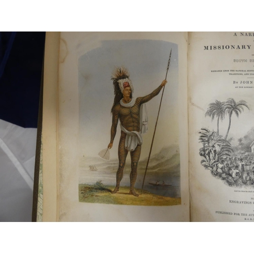 235 - WILLIAMS JOHN.  A Narrative of Missionary Enterprises in the South Sea Islands. Col. front... 