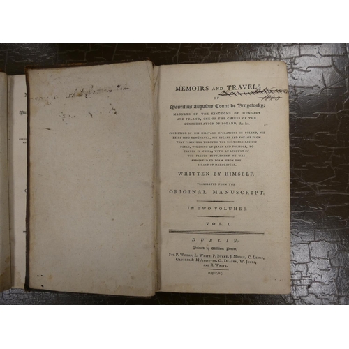 252 - BENYOVSKY COUNT MAURICE.  Memoirs & Travels of Mauritius Augustus Count de Benyowsky .... 