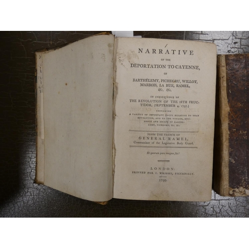 253 - AYMÉ JEAN-JACQUES.  Deportation et Naufrage. Half title. Detailed table of the deportees in executio... 