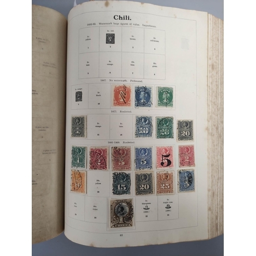 255 - Great Britain & World. A comprehensive stamp album of 19th and early 20th century world issues t... 