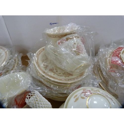 105 - Collection of Royal Doulton 'Lisette' pattern tea and coffee wares, some in original outer bags.