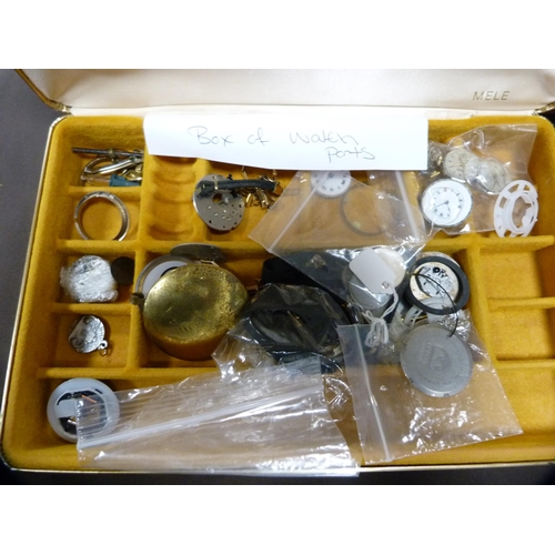 19 - Modern wristwatches, straps, costume jewellery, diecast car, pair of Miranda binoculars etc.