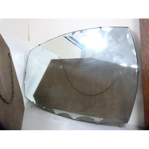 207 - Two unframed wall mirrors.  (2)