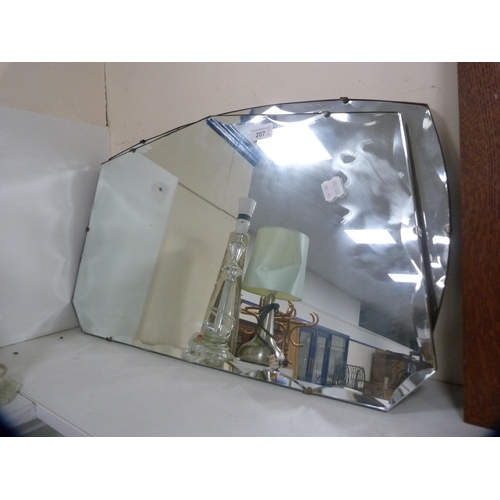 207 - Two unframed wall mirrors.  (2)