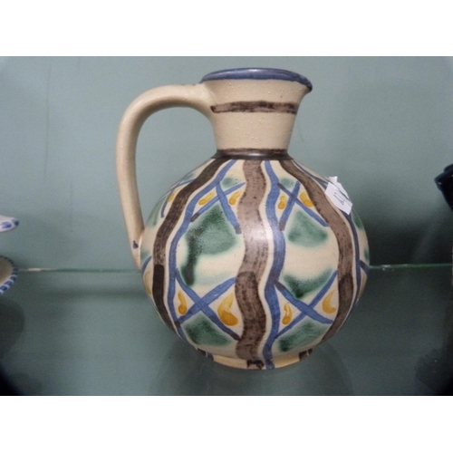 259 - Group of Poole Pottery to include a vase by Carter Stabler Adams, cylindrical spill vase, jug, prese... 