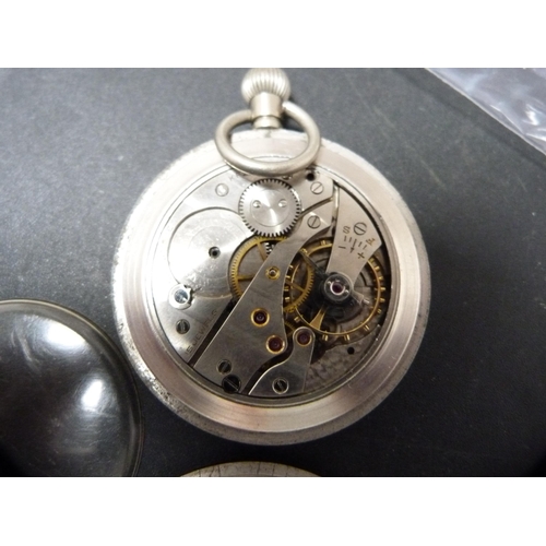 303 - Grana military-issue pocket watch, GSTP, no. J.5279, and a vintage Cyma Watersport manual wind gent'... 