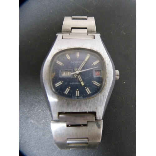 307 - Three manual wind and automatic wristwatches to include Timex Automatic with rotating bezel, Ingerso... 