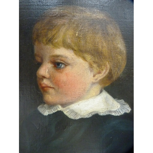 31 - Amy Collier19th century portrait of a boySigned and dated 1879, oil on canvas.... 