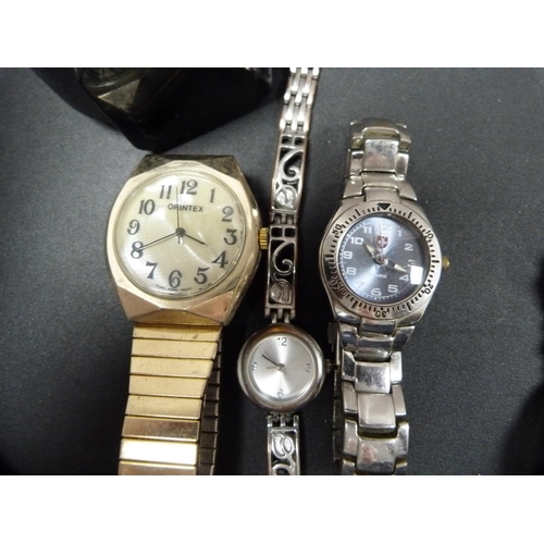 315 - Assorted gents' and ladies' wristwatches to include Alex Antimagnetic, Chateau quartz chronograph, O... 