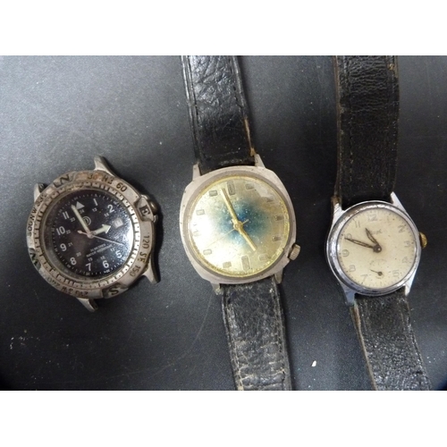 317 - Gents' manual wind and automatic wristwatches to include Majex 15 jewels, Sibel, Timex etc.  (7... 