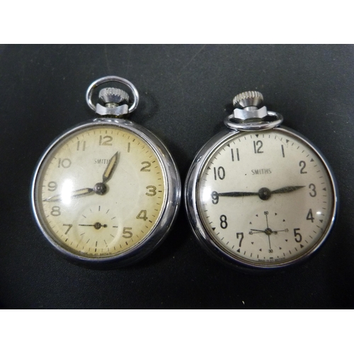 333 - Four Smith's pocket watches and another by Westclox.  (5)