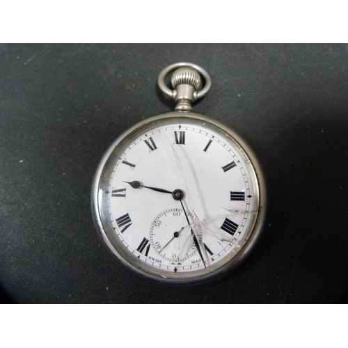 340 - Two Victorian-style metal pocket watches and a Carronade quartz pocket watch.  (3)