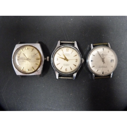 341 - Assorted watch heads to include Gloriosa 17 jewel automatic, Envoy antimagnetic, Omnta Deluxe etc., ... 