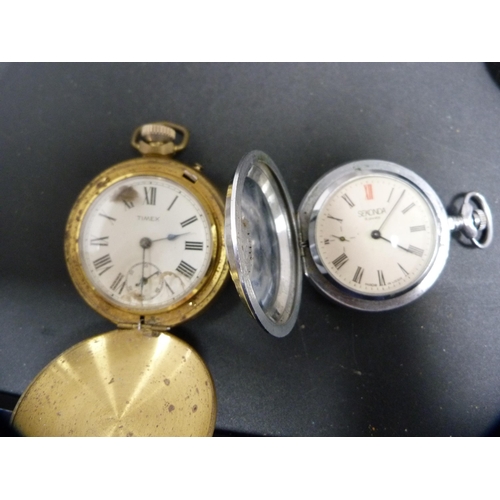 344 - Assorted pocket watches to include Sekonda, Ingersoll Crown, Ingersoll Triumph, Westclox Pocket Ben,... 