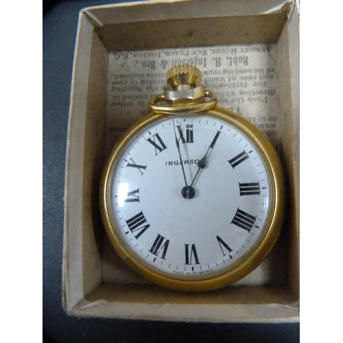 345 - Four Ingersoll pocket watches to include two boxed examples.  (4)