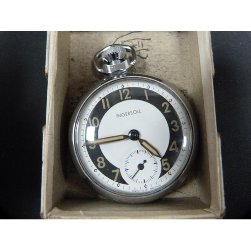 345 - Four Ingersoll pocket watches to include two boxed examples.  (4)