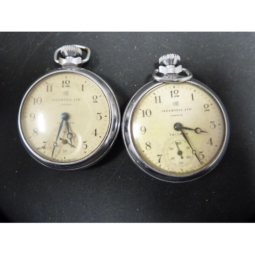 345 - Four Ingersoll pocket watches to include two boxed examples.  (4)