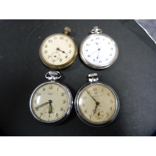 347 - Four pocket watches to include Smith's Empire, Ingersoll and two others.  (4)