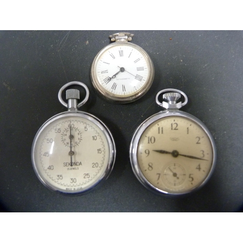 348 - Assorted pocket watches to include Smith's Empire, fob-style antimagnetic pocket watch, Sekonda 15 j... 