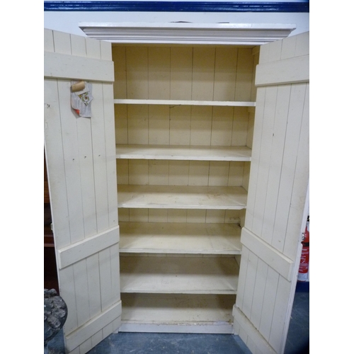 371 - Vintage painted pantry cupboard.