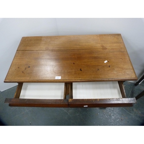 374 - Victorian mahogany wash stand/side table.