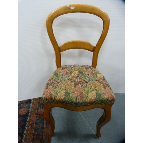 400 - Pair of farmhouse-style spindle-back kitchen chairs and a French-style side chair.  (3)