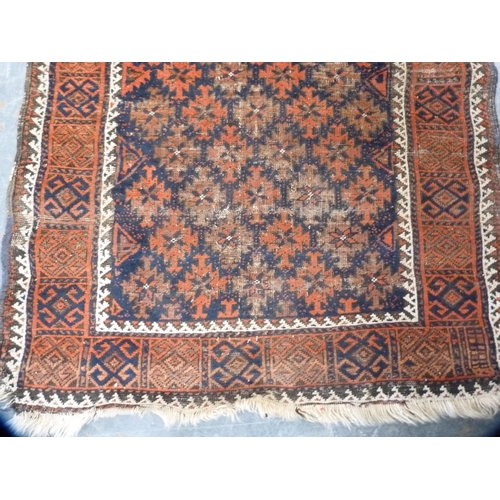 402 - Turkish Anatolian-style hand-knotted rug (worn).