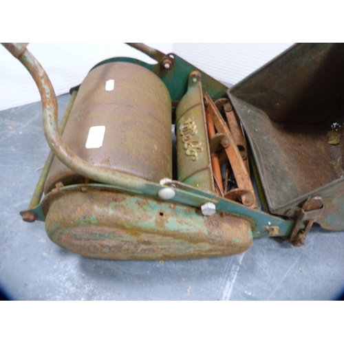 405 - Vintage Webb lawnmower and another.  (2)