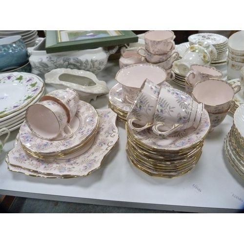 418 - Quantity of china and part tea sets to include Plant Tuscan, Duchess, Denby part dinner set, Portmei... 