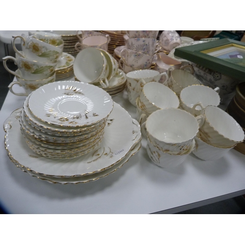 418 - Quantity of china and part tea sets to include Plant Tuscan, Duchess, Denby part dinner set, Portmei... 